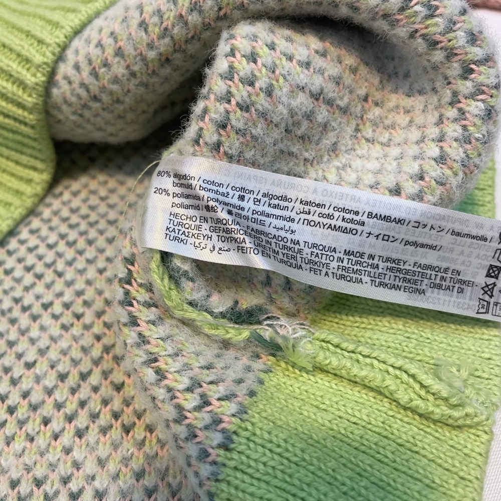 ZARA Women's Knit Jacquard Fuzzy Sheep Landscape Cardigan Pink Green Size S‎ - Picture 7 of 16